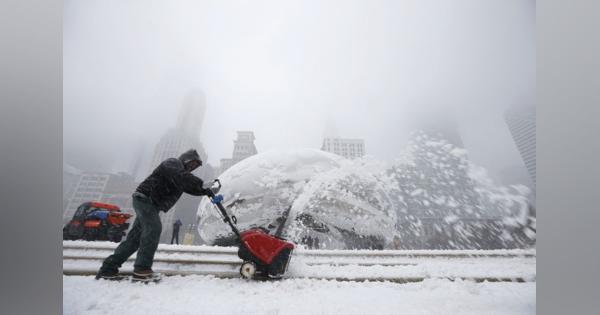 米東岸で暴風雪、停電や欠航　ワシントンにも大雪