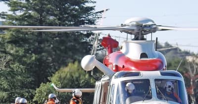 栄消防署 ヘリコプター離着陸訓練　横浜市港南区・横浜市栄区
