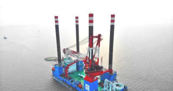 中国北方最大規模の洋上風力発電所、発電機の設置完了