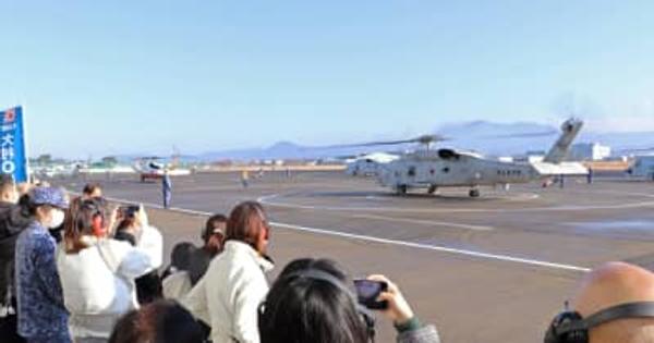 海自22航空群、今年初のヘリ飛行訓練　大村航空基地