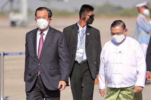 国軍トップと会談　カンボジア首相、政変後では初
