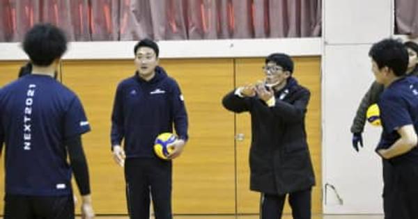 デフバレーボール男子日本代表が伊予市で合宿　5月の国際大会メダル獲得へ