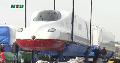 2022年開業予定　西九州新幹線「かもめ」が長崎に陸揚げ！