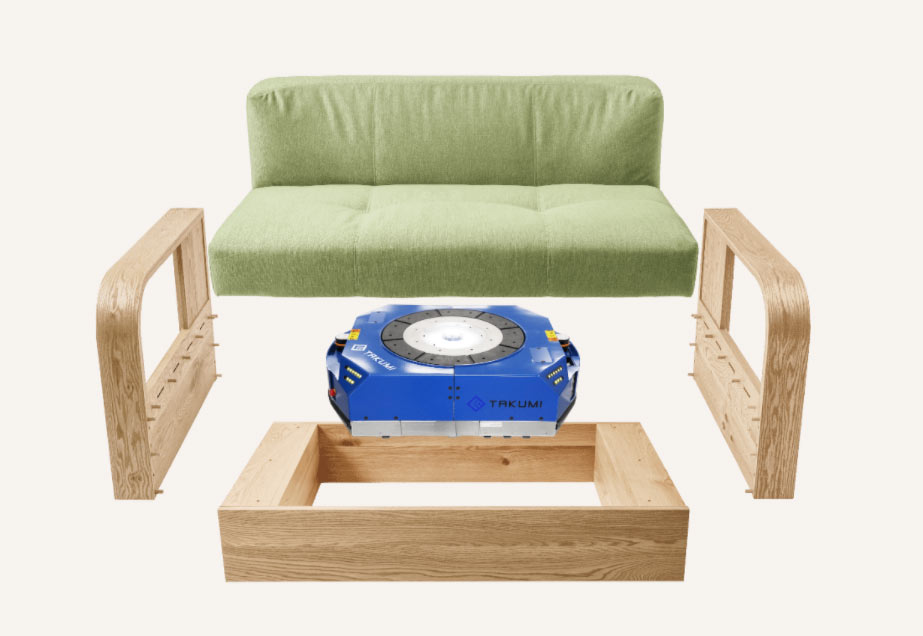 自分で動く「ロボ家具」登場　ソファーに搬送ロボット内蔵、模様替えを楽に