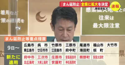 「まん延防止」全県に拡大を決定　広島