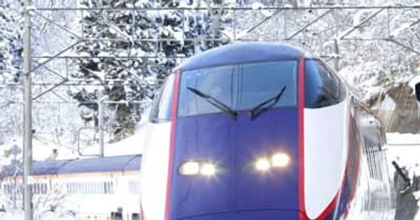 大雪で山形新幹線が立ち往生　米沢、乗客救済