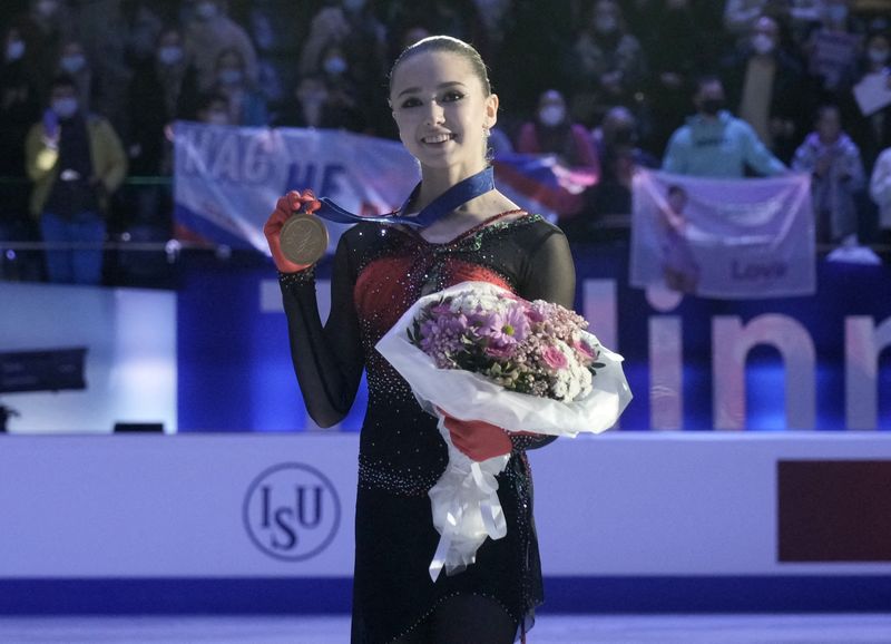 フィギュアスケート＝北京五輪の本命ワリエワ、欧州選手権で優勝