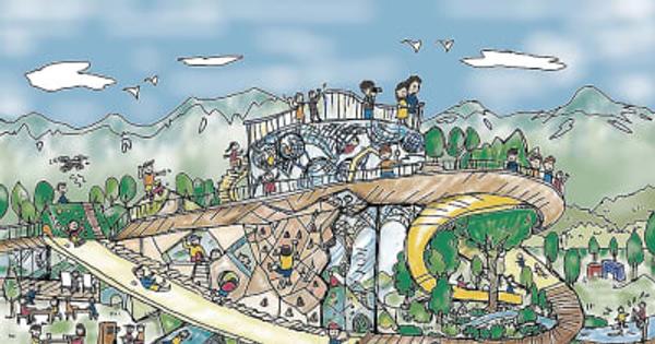屋上から滑り台、建物全体遊び場に　魚津の子ども施設　富山県が基本計画案
