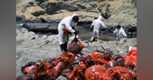 津波影響、南米ペルーで原油流出　生物に被害