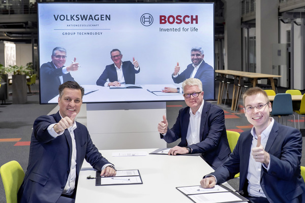 VWとボッシュ、電動車向け電池生産システムを供給する新会社設立へ覚書に署名