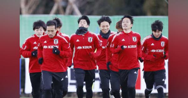 セットプレーなどを確認　サッカー日本代表候補