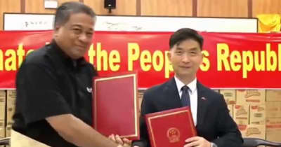 中国、噴火被害に迅速支援　トンガ副首相が感謝