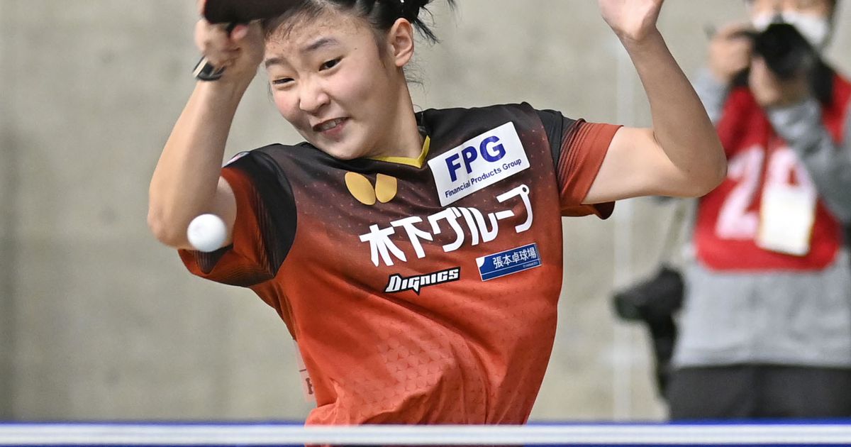 五輪代表「妹」対決は張本美和　全日本卓球