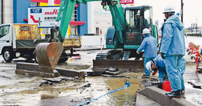 水道管進む老朽化　富山県内25％耐用年数超、断水相次ぐ
