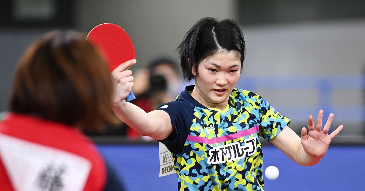 木原が発熱、女子単準決勝を棄権　全日本卓球