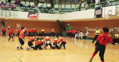 小学生らドッジ熱戦　亀山で三重県大会、松阪チーム優勝
