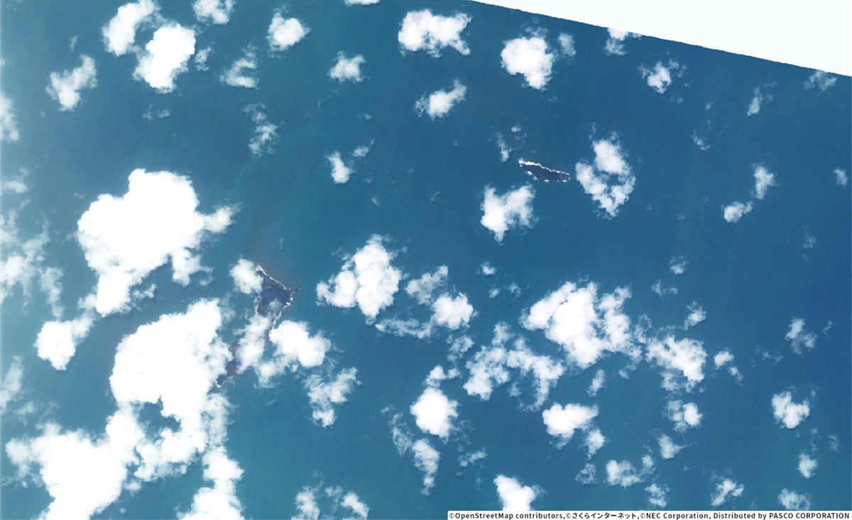 トンガ火山噴火の衛星画像、さくらインターネットが公開