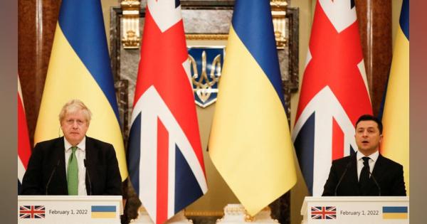 英首相がキエフ訪問、ロシアは「ウクライナに銃を突きつけている」