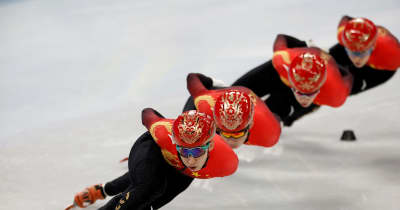 ショートトラック中国代表、北京の首都体育館で練習　北京冬季五輪