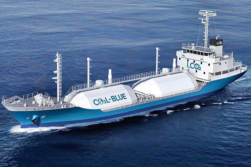 三菱造船が事業化へ、世界初の「液化CO2輸送船」を建造