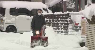 石川県内も断続的に雪