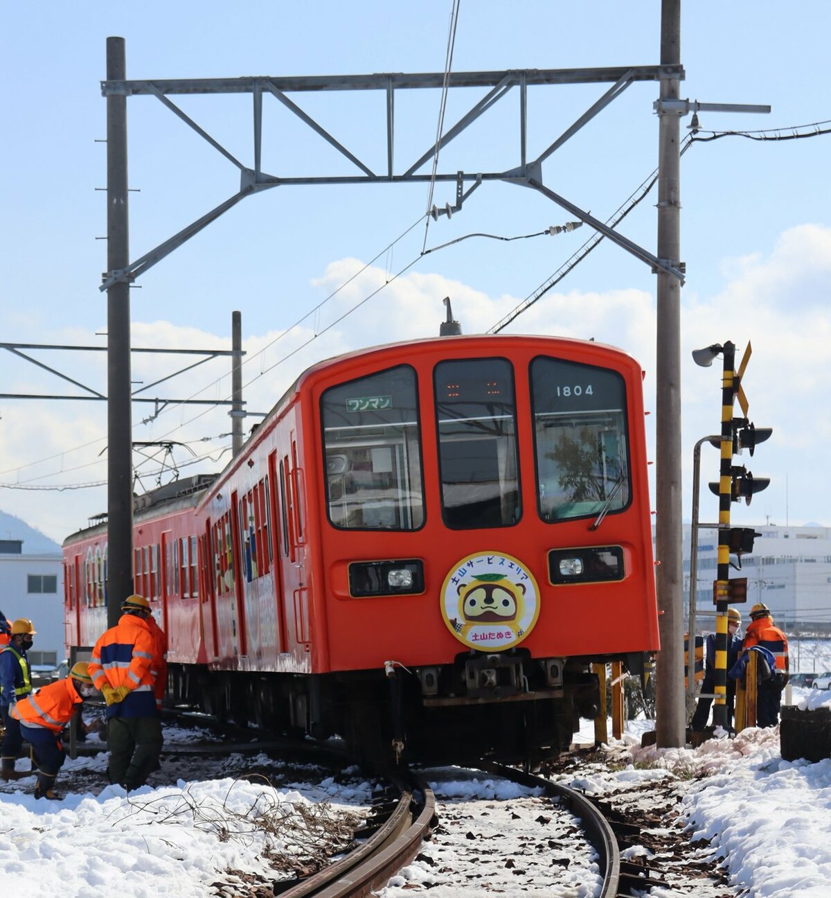 近江鉄道の高宮ー多賀大社、10日も運転見合わせ　脱線事故の影響で