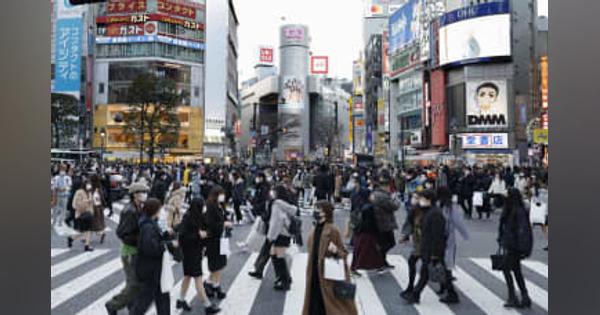 東京、新たに1万8660人感染　3日連続で前週同曜日下回る