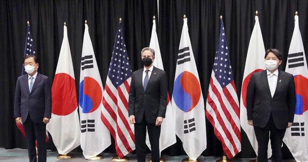 日米韓外相が会談　対北抑止力強化で一致