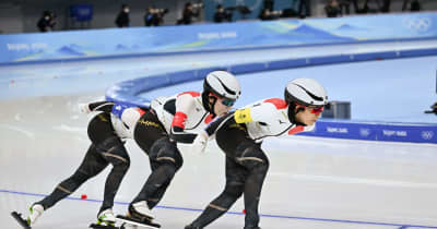 スピードスケート女子団体追い抜き、日本は銀　北京冬季五輪