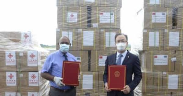 中国が新たに援助したコロナ対策物資、ソロモン諸島に到着