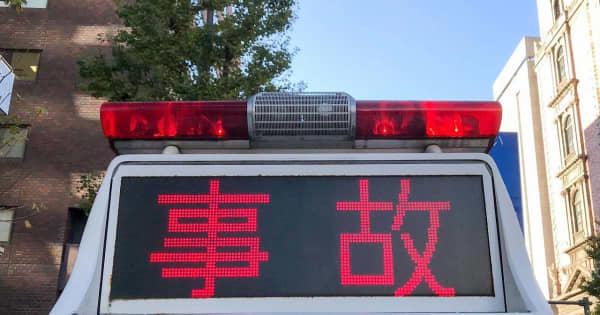 信号柱にオートバイ衝突、46歳男性死亡　横浜・緑区の国道246号