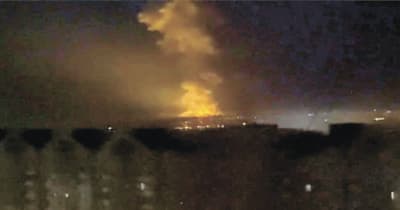 ロシア軍、ウクライナ侵攻　ミサイル空爆と地上部隊侵入