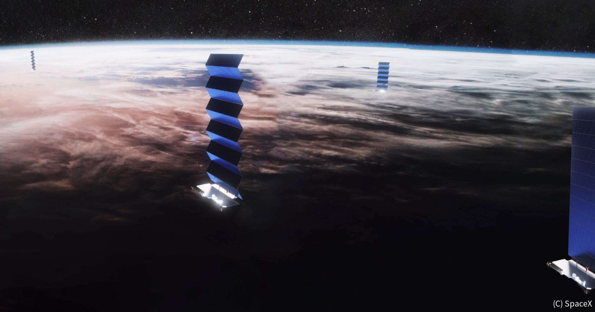 スペースXのインターネット衛星「スターリンク」約40機、磁気嵐の影響で喪失