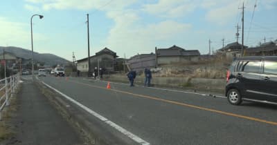 県道で女性が軽自動車にはねられ死亡　19歳少年を現行犯逮捕　岡山・笠岡市