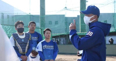 近藤監督「いい勉強に」　岐阜聖徳大野球部で初の対外試合、西濃運輸に1-8
