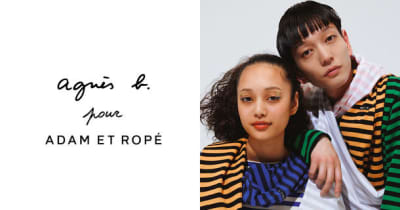 agnes b. pour ADAM ET ROPE 別注ボーダーTシャツ　2022年2月25日(金)販売開始