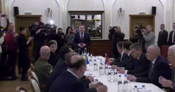 ウクライナとロシアの交渉、ベラルーシ国境で開始