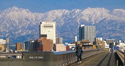 青空、立山、壮大　富山県内8カ所今年最高気温　富山市13度