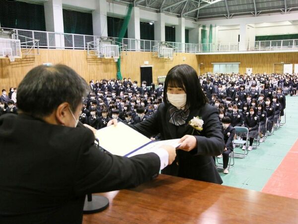 コロナに負けない　徳島県内全日制公立高29校で卒業式