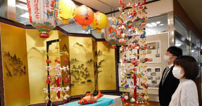 台湾へ友好の証、つるし飾り愛らしく　岐阜・飛騨市役所で展示
