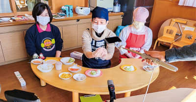 手まり寿司で桃の節句に花 リモート料理教室　横浜市保土ケ谷区