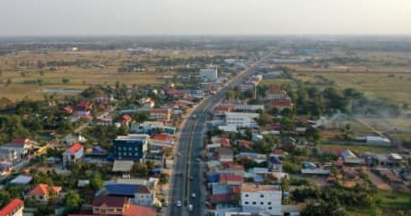 中国企業が改修したカンボジアの国道開通