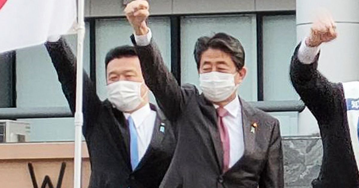 安倍氏が石川知事選応援　派閥結束、求心力盤石に