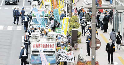 「反原発」訴え500人が行進　福島第1原発事故から11年