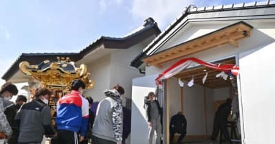 みこし、11年ぶり戻った　山田・震災で被災の大杉神社