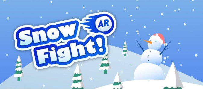 スマホを使って雪合戦できるARアプリがリリース 相手にスワイプで雪玉を投げつけよう！
