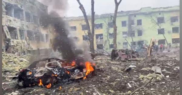 ロシア軍が小児病院空爆、がれきの下に子ども＝ウクライナ大統領