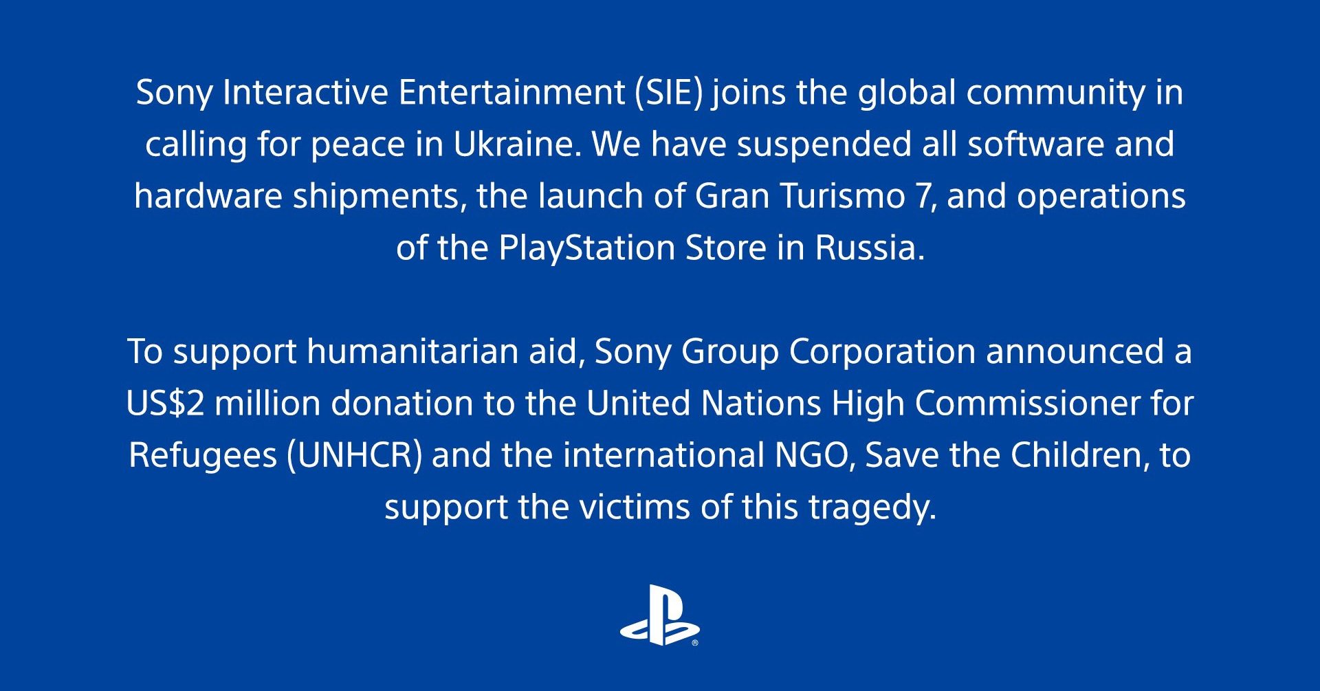 PS5、ロシアで販売停止　グランツーリスモ7など全製品　SIE「ウクライナの平和を願う」