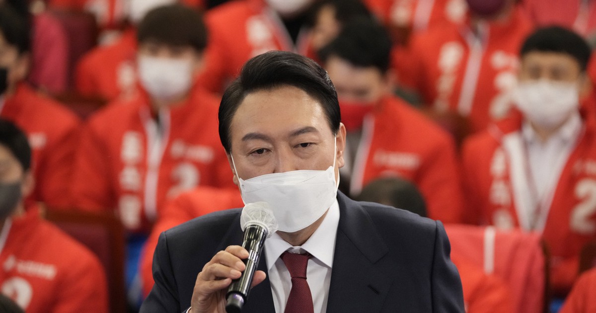 尹錫悦氏「未来志向な韓日関係」　韓国大統領選、24万票差の接戦