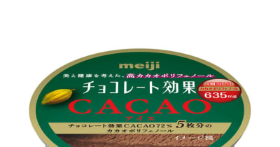 「明治 チョコレート効果CACAOアイス」3月28日 新発売／関東エリア
